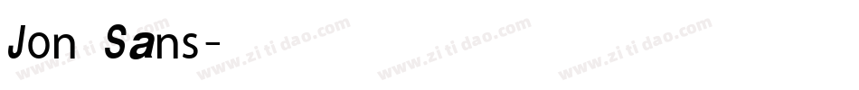 Jon Sans字体转换